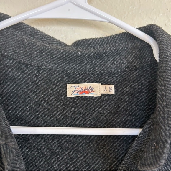 Faherty Legend Sweater Dress Heathered Black Twill size Small Soft Staple Casual - Picture 7 of 13